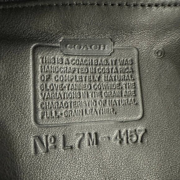 Vintage Coach 4157 SoHo Waverly Buckle Shoulder Bag Black Leather NWOT - Picture 8 of 16